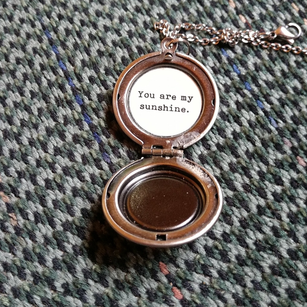 You are my sunshine locket